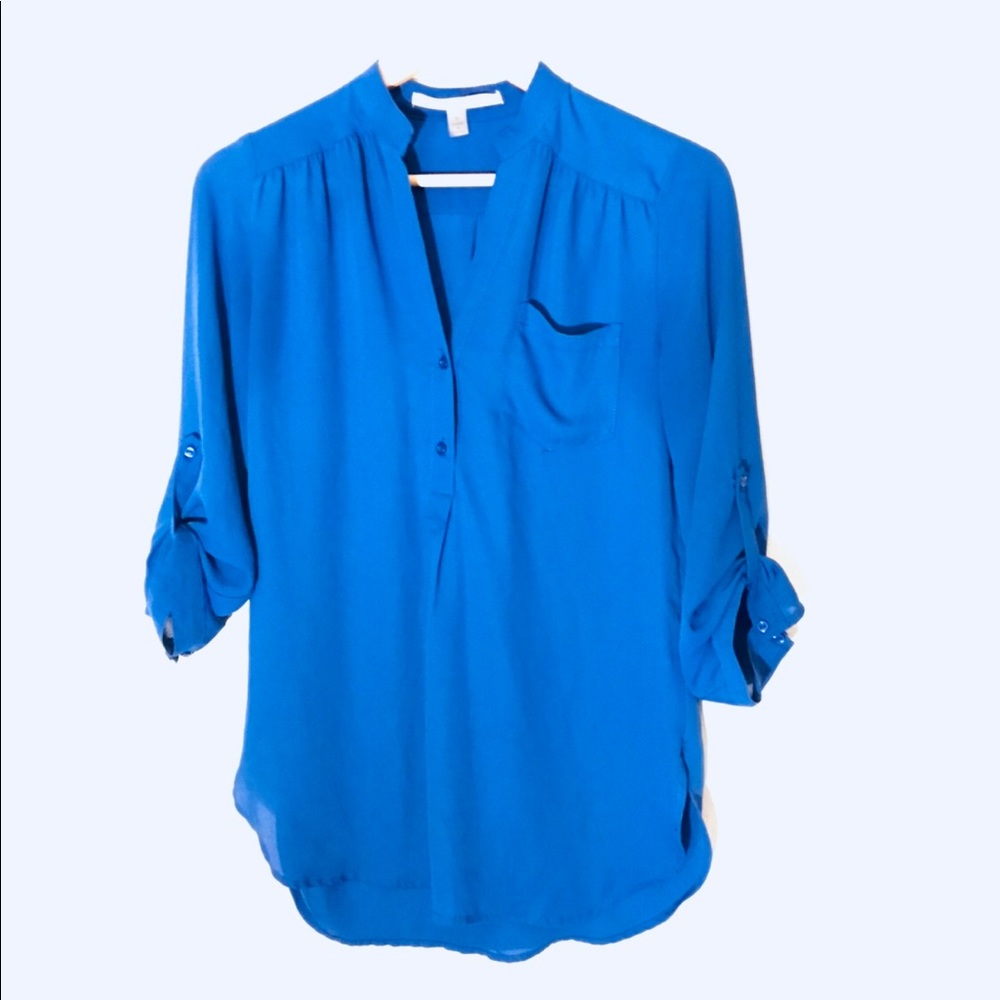 41 Hawthorn, stitch fix, LS shirt, blue, small
